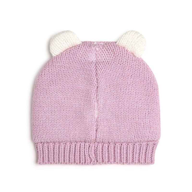 Infants Light Pink Cap with Scarf image number null